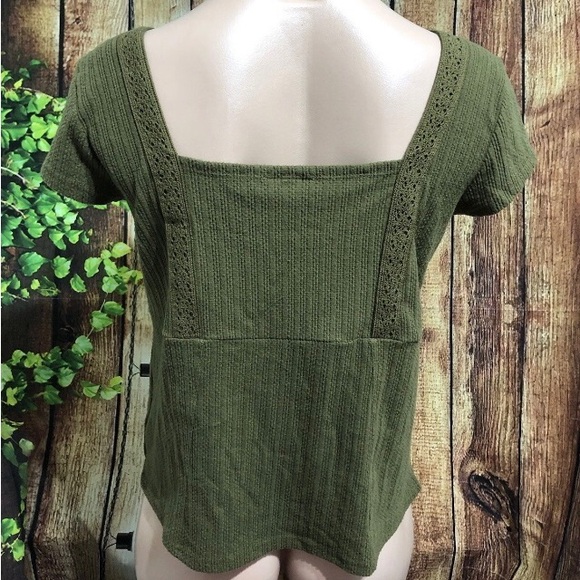 Shyanne Square neck Crochet Lace Blouse Size Large - Picture 4 of 5